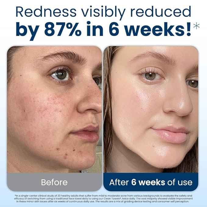 Clean Skin Club Clean Towels XL® disposable USDA biobased face towels