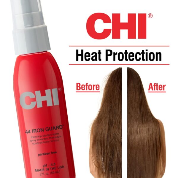 CHI 44 Iron Guard Thermal Protection Spray, Nourishing Formula Helps Resist Heat Damage to Hair & Tame Frizz, 2 Oz - Image 3
