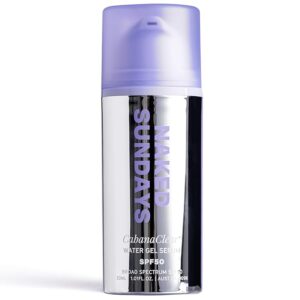 Naked Sundays CabanaClear SPF 50 Water Gel Serum – Invisible, Lightweight, Hydrating Sunscreen for All Skin Types